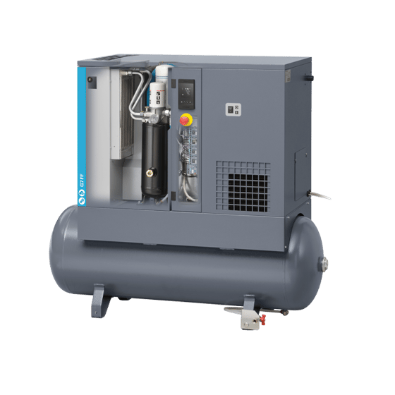 G 7 TM FF Nano atlas copco rotary screw air compressor full feature tank mount integrated dryer